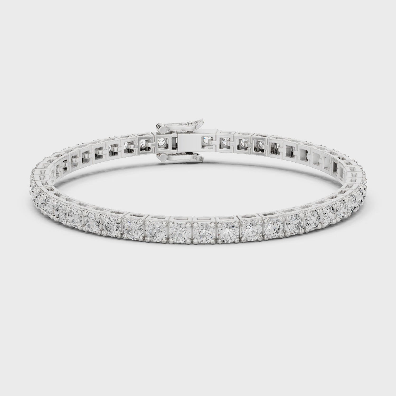 Round Diamond Tennis Bracelet