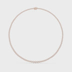 Bezel Set Diamond Tennis Necklace