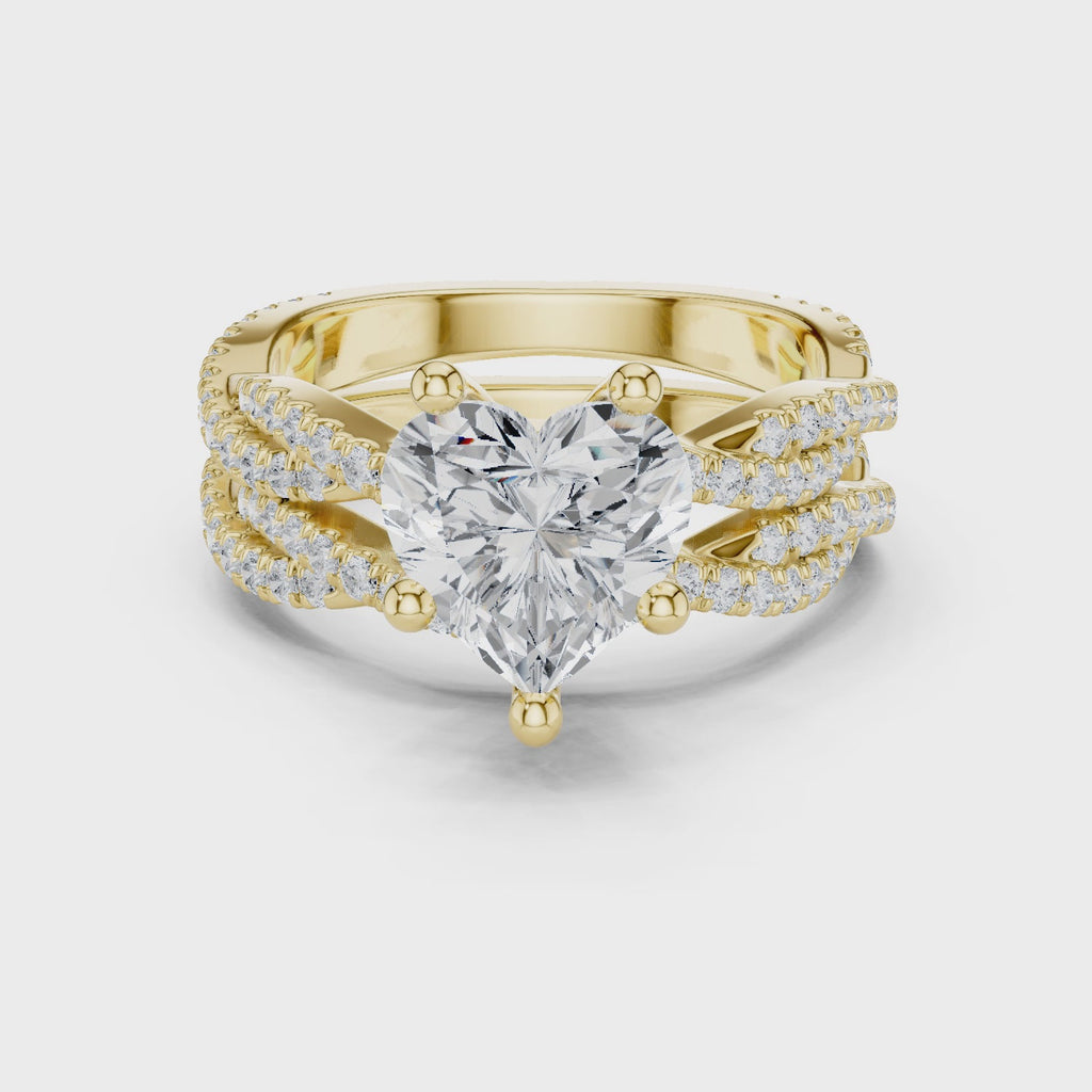 Heart Shape Diamond Engagement Ring