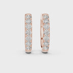 Round Diamond Inside-Out Hoop Earrings