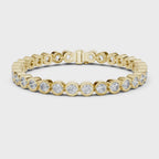 Bezel Set Round Diamond Tennis Bracelet