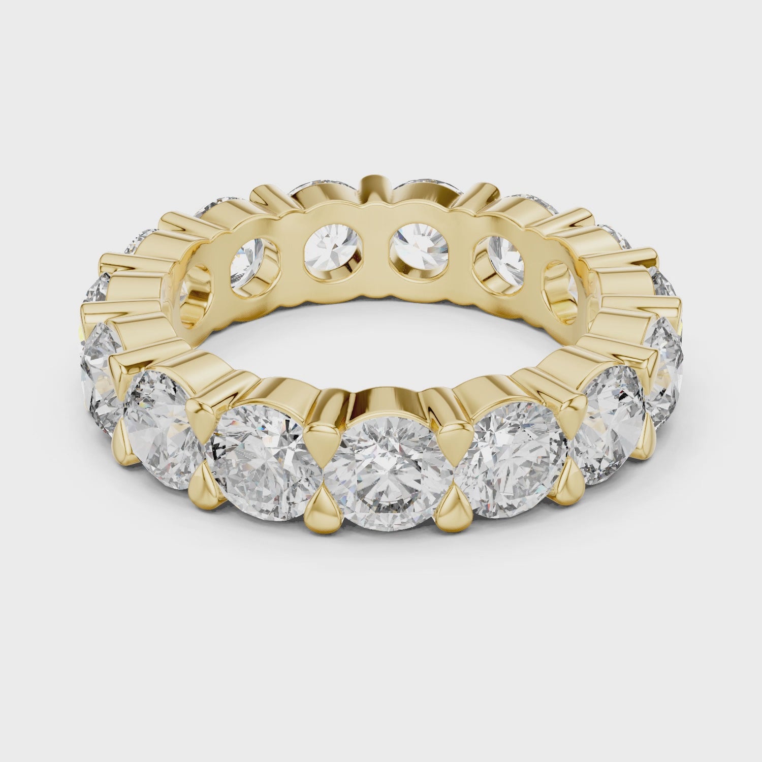 Round Diamond Eternity Band Ring