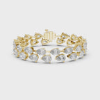 Pear Cut Diamond Tennis Bracelet