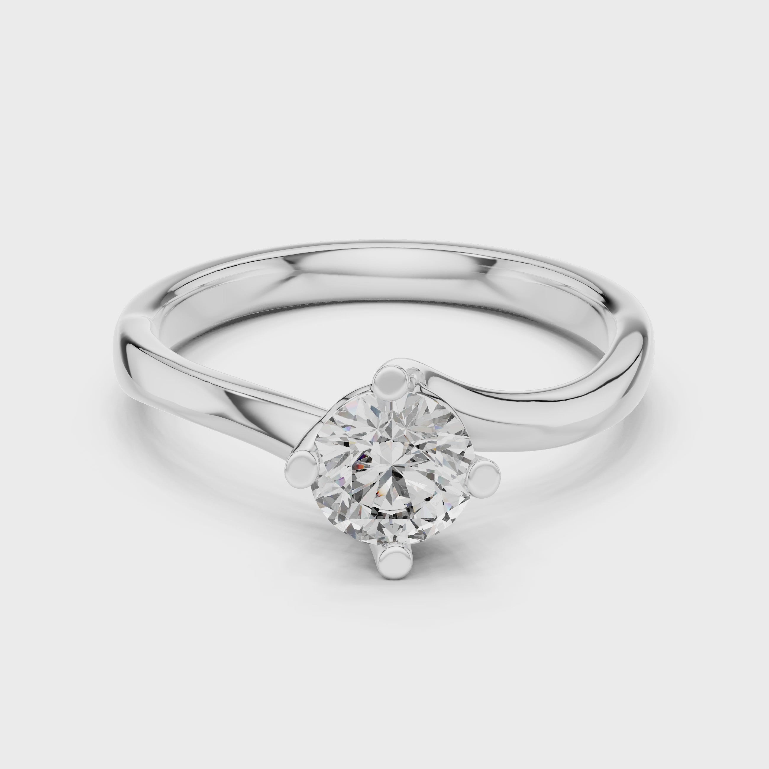 Round Solitaire Diamond Ring