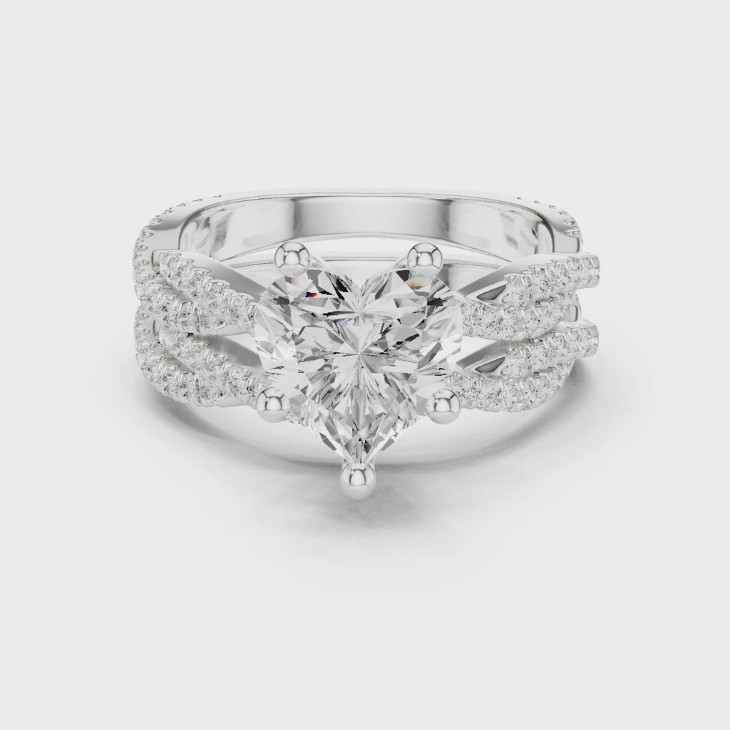 Heart Shape Diamond Engagement Ring