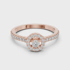Round Halo Diamond Engagement Ring