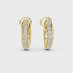 Diamond Pavé Hoop Earrings