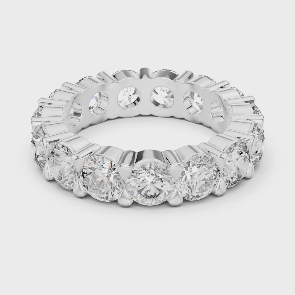 Round Diamond Eternity Band Ring