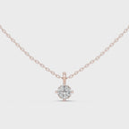 Cushion Cut Solitaire Diamond Pendant