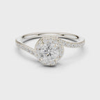 Round Halo Diamond Ring