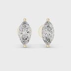 Marquise Cut Diamond Stud Earrings