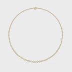 Bezel Set Diamond Tennis Necklace