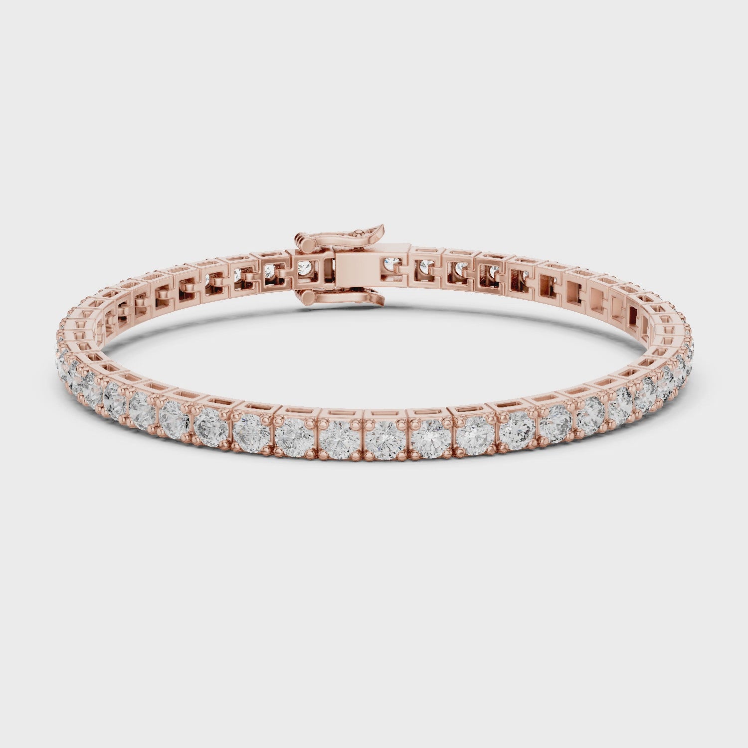 Round Diamond Tennis Bracelet