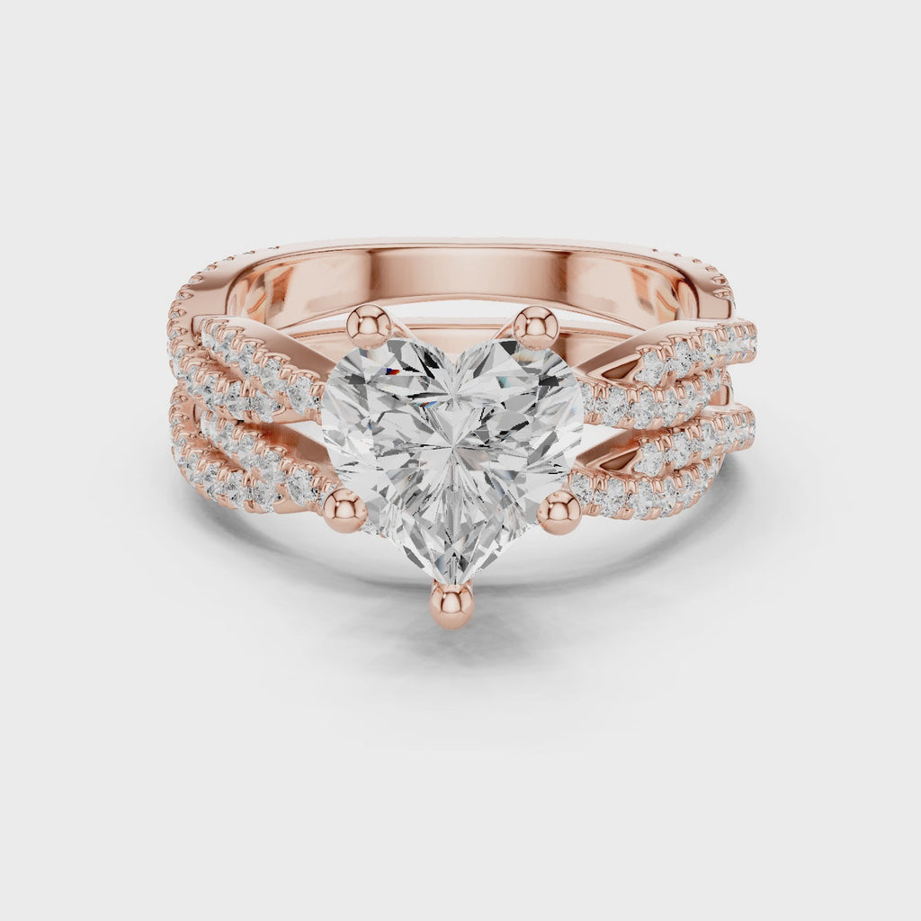Heart Shape Diamond Engagement Ring