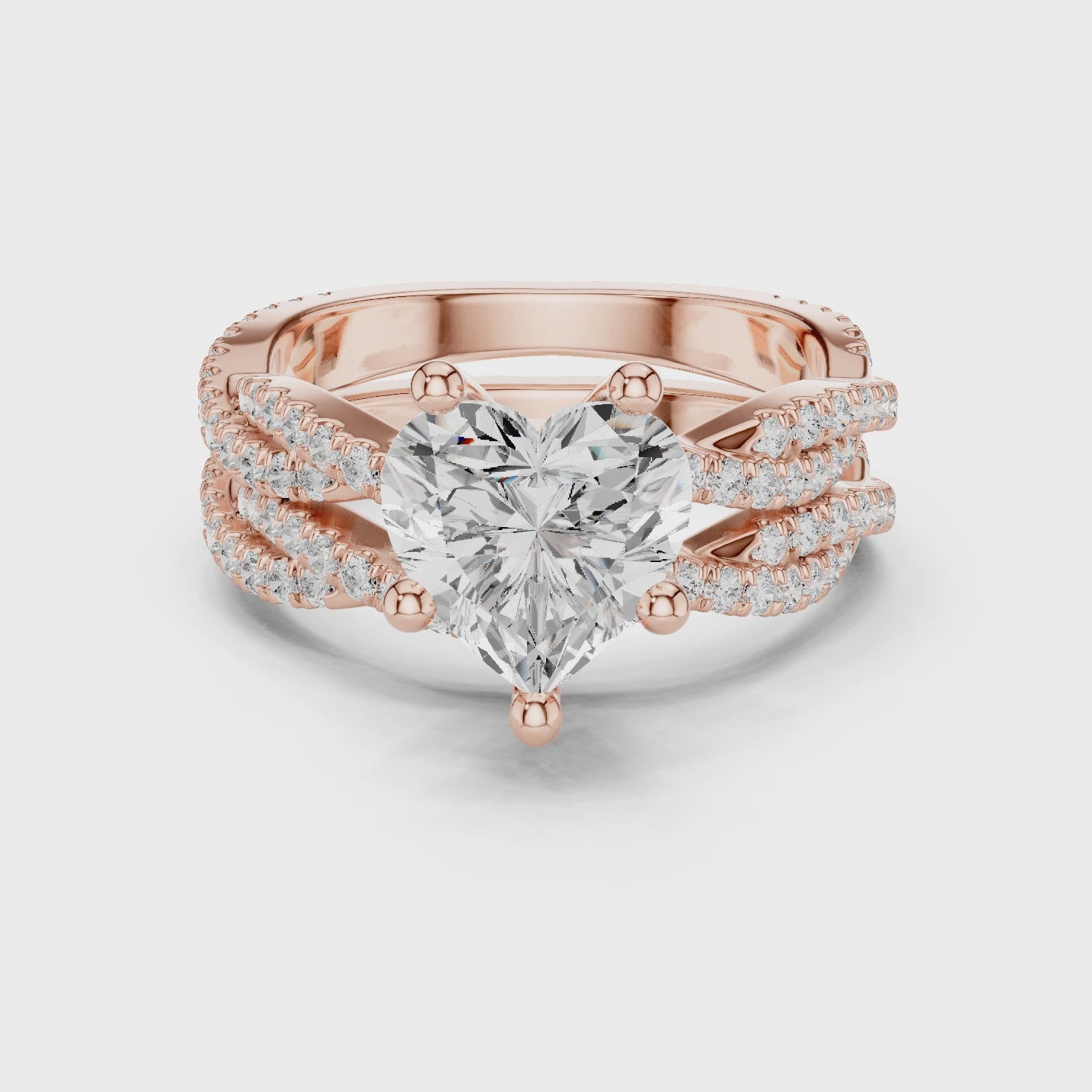 Heart Shape Diamond Engagement Ring