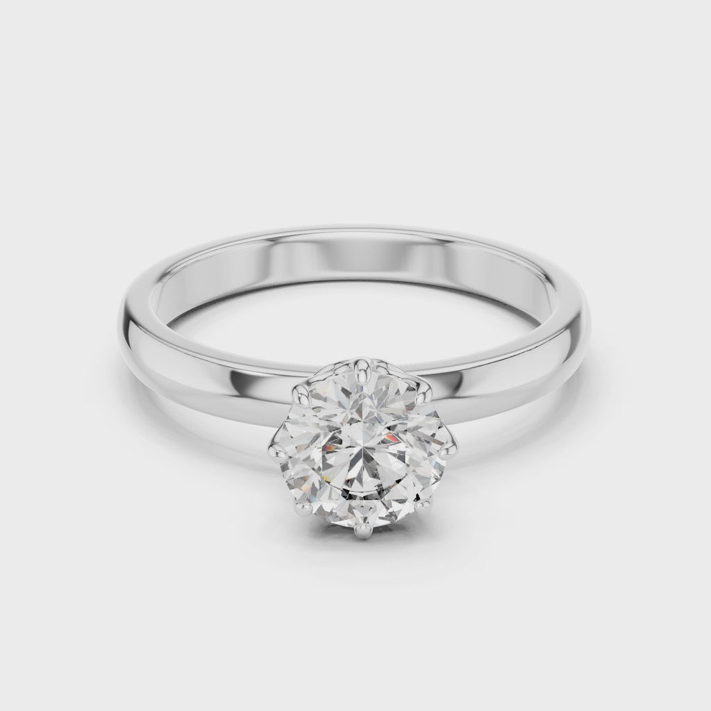Round Solitaire Diamond Ring
