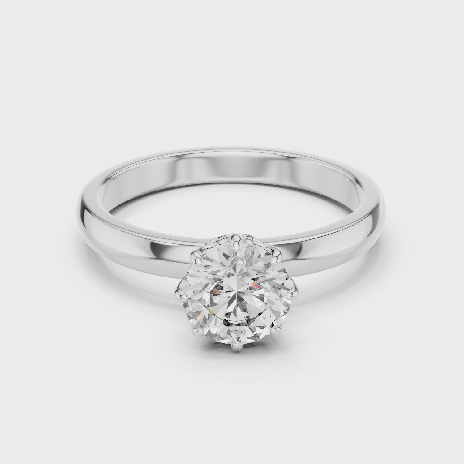 Round Solitaire Diamond Ring