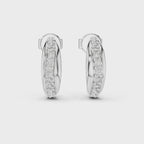 Diamond Pavé Hoop Earrings