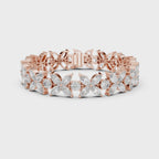 Marquise & Round Diamond Tennis Bracelet