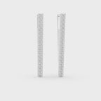 Diamond Bar Drop Earrings